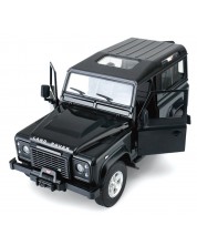 Радиоуправляема количка Rastar - Land Rover Denfender, с отварящи се врати и багажник,Черен -1