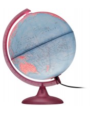 Светещ глобус Nova Rico - PinkGlobe, 25 cm