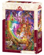 Пъзел Art Puzzle от 500 части - Замък Дъга -1
