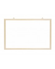 Бяла дъска с дървена рамка 40 х 60 cm -1