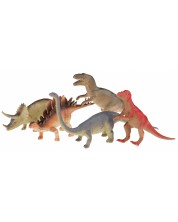 Комплект фигурки Toi Toys Animal World - Deluxe, Динозаври, 5 броя -1