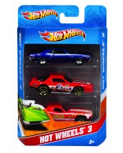 Комплект метални колички Mattel - Hot Wheels, 3 броя -1