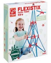 Конструктор от бамбукови пръчки Hape Flexistix - Айфеловата кула -1