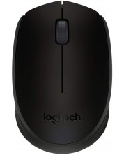 Мишка Logitech - B170, оптична, безжична, черна -1