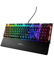 Гейминг клавиатура SteelSeries - Apex Pro, US, RGB, черна -1