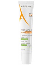 A-Derma Epitheliale A.H. Защитаващ възстановяващ крем с UV Ultra, SPF50+, 40 ml