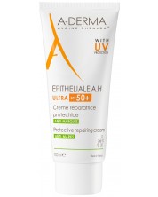 A-Derma Epitheliale A.H. Защитаващ възстановяващ крем с UV Ultra, SPF 50+, 100 ml -1