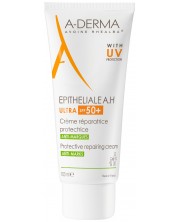 A-Derma Epitheliale A.H. Защитаващ възстановяващ крем с UV Ultra, SPF50+, 100 ml