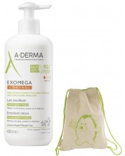 A-Derma Exomega Control Емолиентно мляко против разчесване, 400 ml