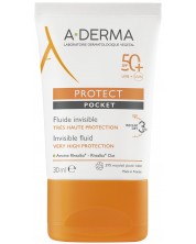 A-Derma Protect Невидим флуид Pocket, SPF 50+, 30 ml -1