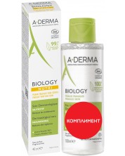 A-Derma Biology Комплект - Подхранваща грижа Nutri и Мицеларна вода, 40 + 100 ml (Лимитирано) -1