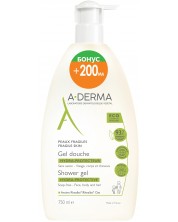 A-Derma Essentiel Care Хидратиращ защитен душ гел, 750 ml ( Лимитирано ) -1