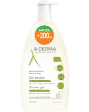 A-Derma Essentiel Care Хидратиращ защитен душ гел, 750 ml