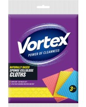 Абсорбиращи целулозни кърпи Vortex - 3 броя, многоцветни -1