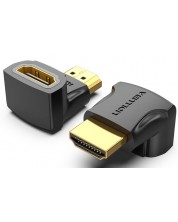 Адаптер Vention - AIOB0, HDMI Right Angle 90 Degree M/F, черен -1