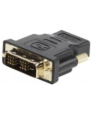 Адаптер Vivanco - 45488, HDMI/DVI-D, черен -1