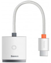 Адаптер Baseus - Lite WKQX010002, HDMI/VGA, бял -1