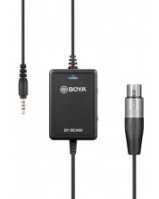 Адаптер Boya - BY-BCA60, XLR/3.5 mm TRRS, черен