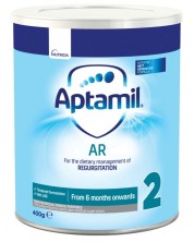 Мляко за кърмачета Aptamil - AR 2, против повръщане, 6м +, опаковка 400 g -1