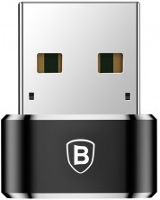 Адаптер Baseus - CAAOTG-01, USB-A/USB-C, черен