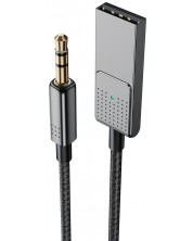 Адаптер Xmart - Bluetooth 5.1/USB-A/жак 3.5 mm, черен -1