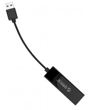 Адаптер Orico - UTJ-U2-BK, USB-A/RJ45, черен