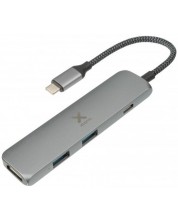 Адаптер Xtorm - USB-C към HDMI/USB, сив