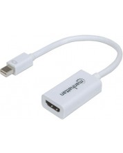 Адаптер Manhattan - Mini DisplayPort/HDMI, бял