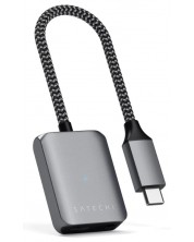 Адаптер Satechi - ST-UCAPDAM, USB-C/жак 3.5 mm/PD, сив -1