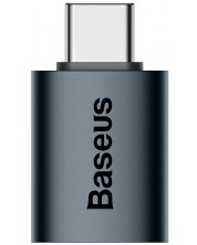 Адаптер Baseus - Ingenuity, USB-C/USB-A, тъмносин -1