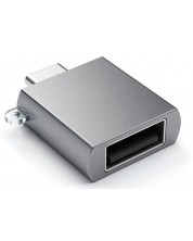 Адаптер Satechi - ST-TCUAM, USB-C/USB-A, сив -1