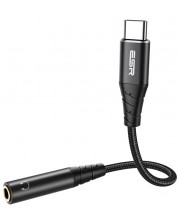 Адаптер ESR - Audio Adapter, USB-C/жак 3.5 mm, черен