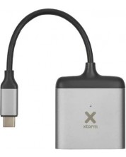 Адаптер Xtorm - 8913, USB-C/2x HDMI, черен -1