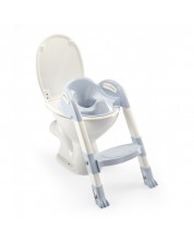 Адаптор за тоалетна чиния Thermobaby Kiddyloo - Сгъваем, със стълба, Baby Blue -1
