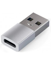 Адаптер Satechi - Aluminum, USB-A/USB-C, сребрист