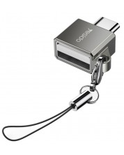 Адаптер Yesido - GS08, USB-C/USB-A, черен -1