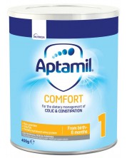 Мляко за кърмачета Aptamil - Comfort 1, опаковка 400 g