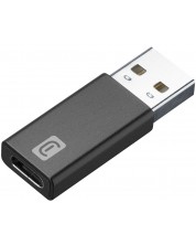 Адаптер за кола Cellularline - 7968, USB-C/USB-A, черен