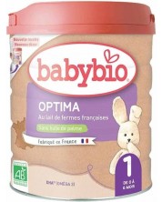Адаптирано мляко Babybio - Optima 1, 800 g -1