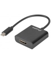Адаптер Lanberg - AD-UC-HD-01, USB-C/HDMI, черен