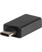 Адаптер Vivanco - 45352, USB-C/USB-A, черен -1