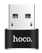 Адаптер Hoco - UA6, USB-C/USB-A, черен
