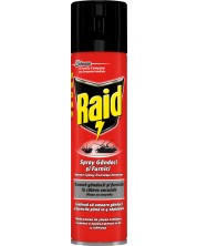 Raid Аерозол против пълзящи насекоми, Червен, 400 ml -1