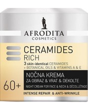 Afrodita Ceramides Rich Нощен крем за лице, 60+, 50 ml