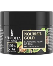 Afrodita Cosmetics SPA Nourish Gold Захарен ексфолиант за тяло, 175 g