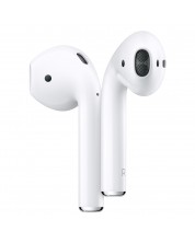 Безжични слушалки Apple - AirPods2 with Charging Case, TWS, бели -1