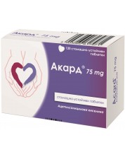 Акард, 75 mg, 120 таблетки, Polpharma