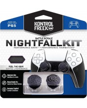 Аксесоар KontrolFreek - Nightfall Kit, Performance Grips + Performance Thumbsticks, черен (PS5)