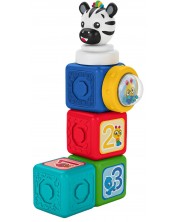 Активна играчка Baby Einstein - Кубчета, Add & Stack, 6 части -1