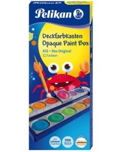 Акварелни бои Pelikan К12 - 12 цвята -1